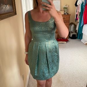 Antonio Melani Blue and gold cocktail dress size 4
